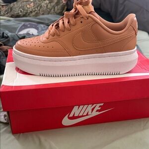 Nike Women's Brown Platform Sneakers